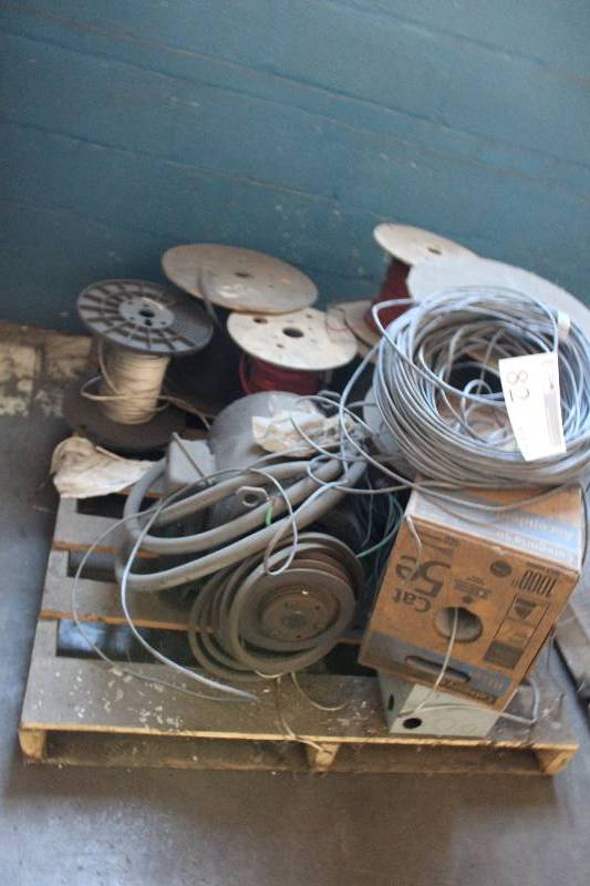 lot 82 image: Pallet Lot of Cat5 Cable Rolls