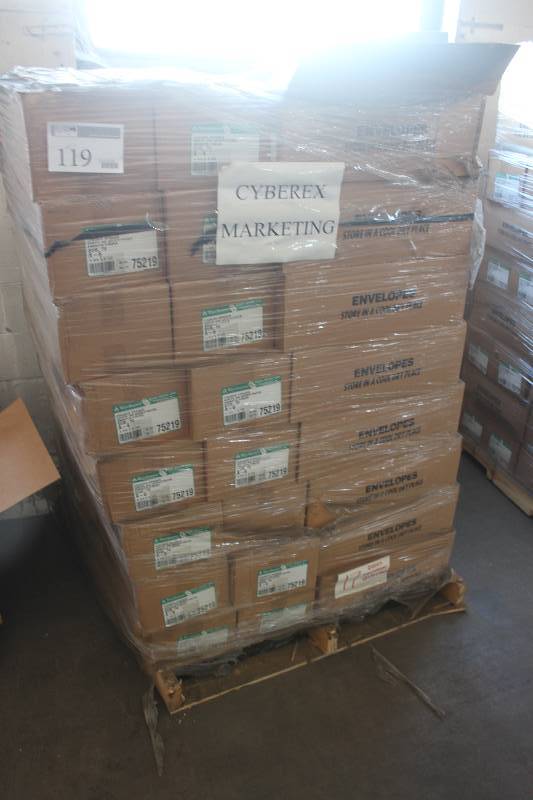 lot 119 image: Pallet Lot of Weyerhaeuser Envelopes
