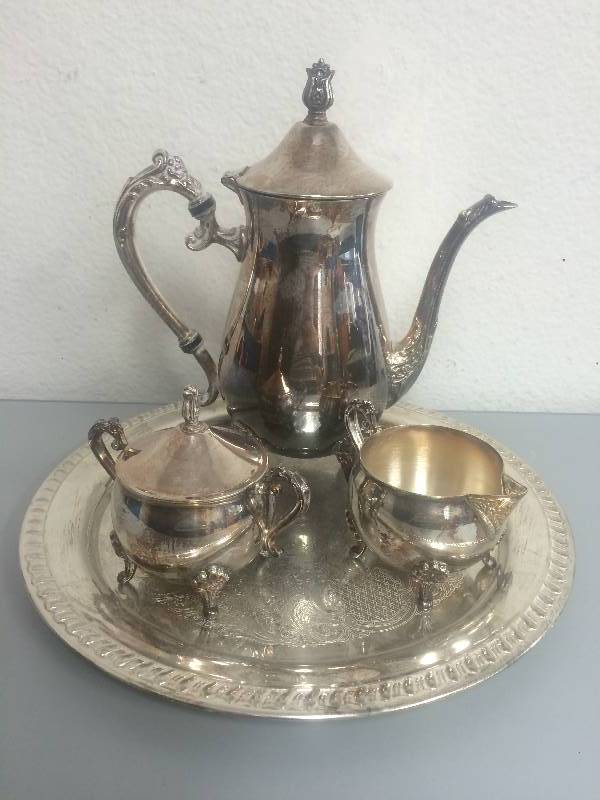lot 15 image: Leonard Silverplated Coffee Set