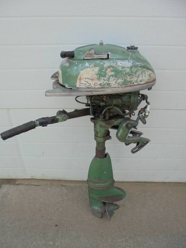Seahorse 5hp Outboard Motor, unknown runs