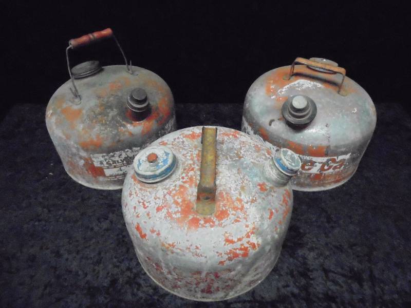 Lot - 3 Gas Cans, 2.5 gallons