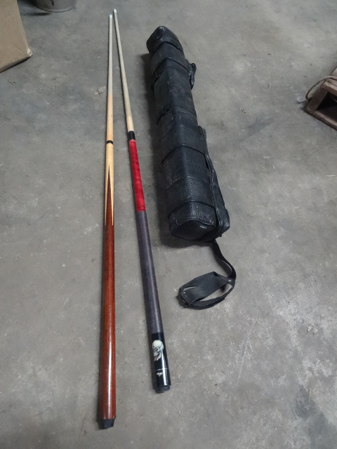 Pool Cues & Case