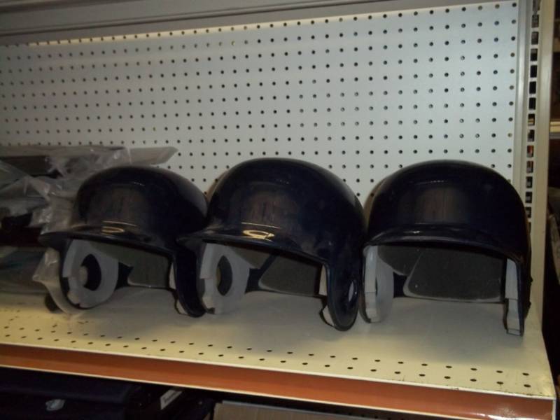 lot 18 image: 3 Ball helmets
