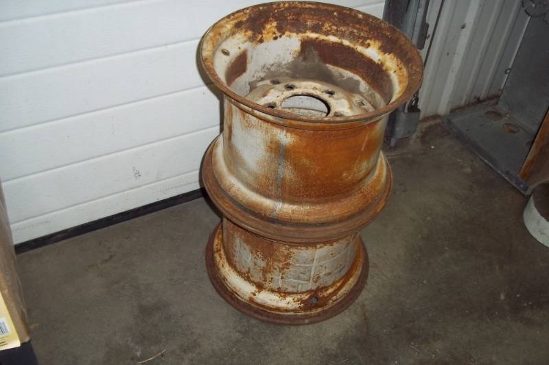lot 36 image: Pair of 13 mower rims