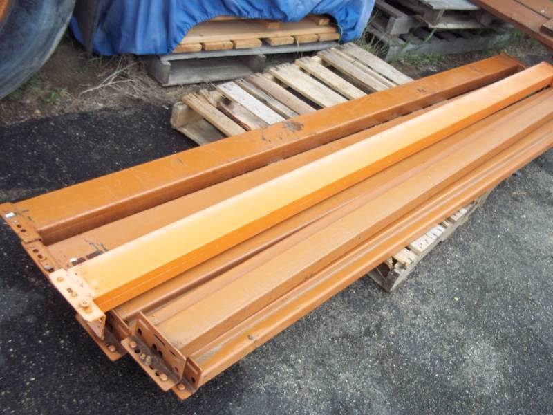 lot 47 image: 6 Pallet racking beams 9 long