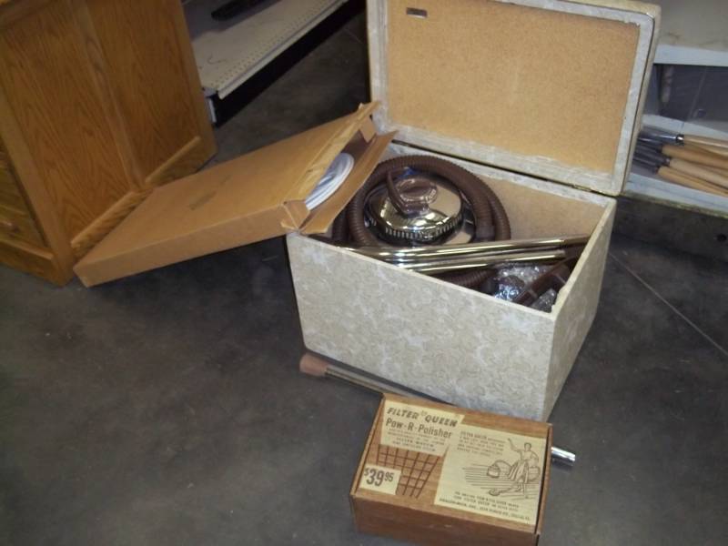 lot 148 image: Filter Queen Vacuum with Pow-r-polisher and tub massager with case