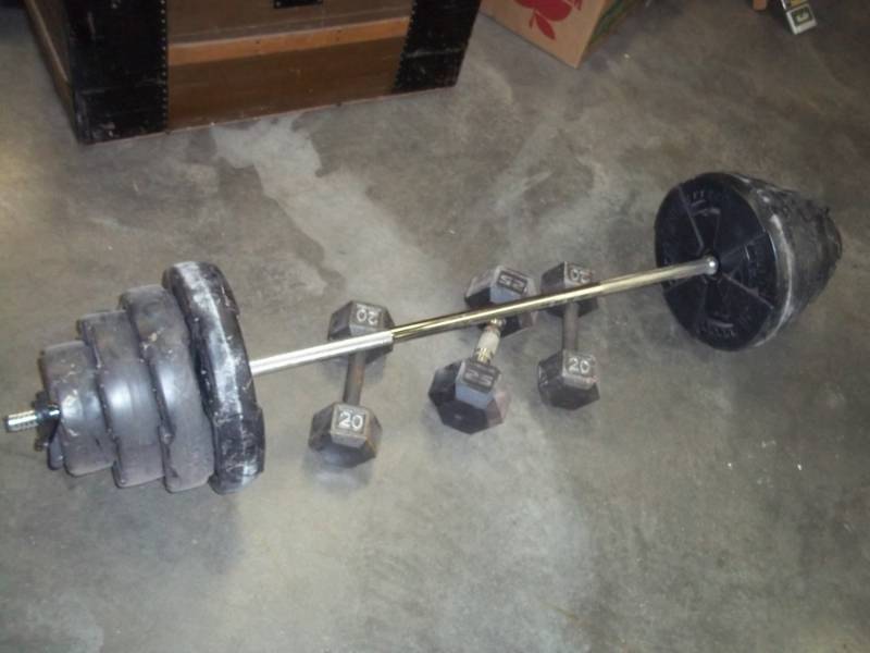 lot 188 image: Weight lifting Set