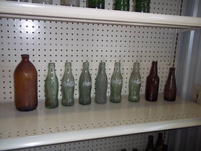 lot 328 image: 9 Vintage Bottles including Coke - Cola