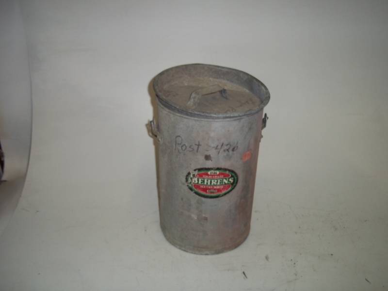 lot 354 image: Metal can with lid