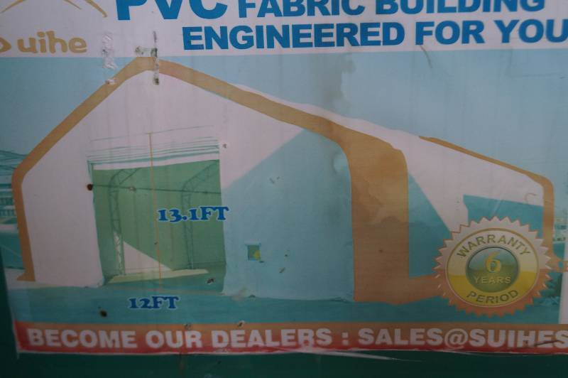 Large PVC Double Truss Storage Shelter