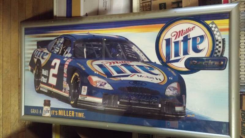 Nascar Miller Lite Beer Sign