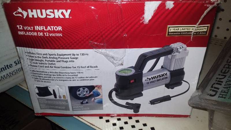 Husky 12 volt inflator - Works