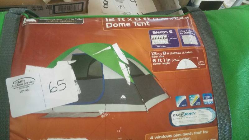 12 ft x 8 ft dome tent