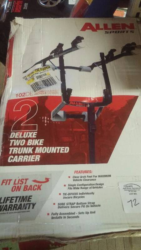 Two Bike Trunk Mounted Carrier