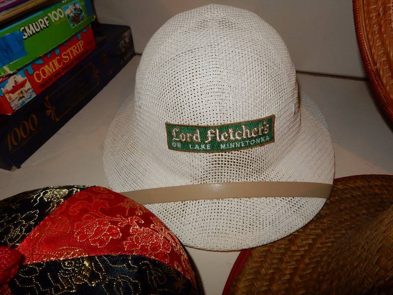lot 74 image: Vintage Hats as pictured. Minneapolis Moline, Lord Fletchers, Swedish Army winter hat, Military hat,