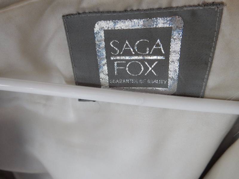 lot 94 image: SAGA Fox.. Natural Blue Fox.. Norway.. Small Size  Jacket.  Very good shape.
