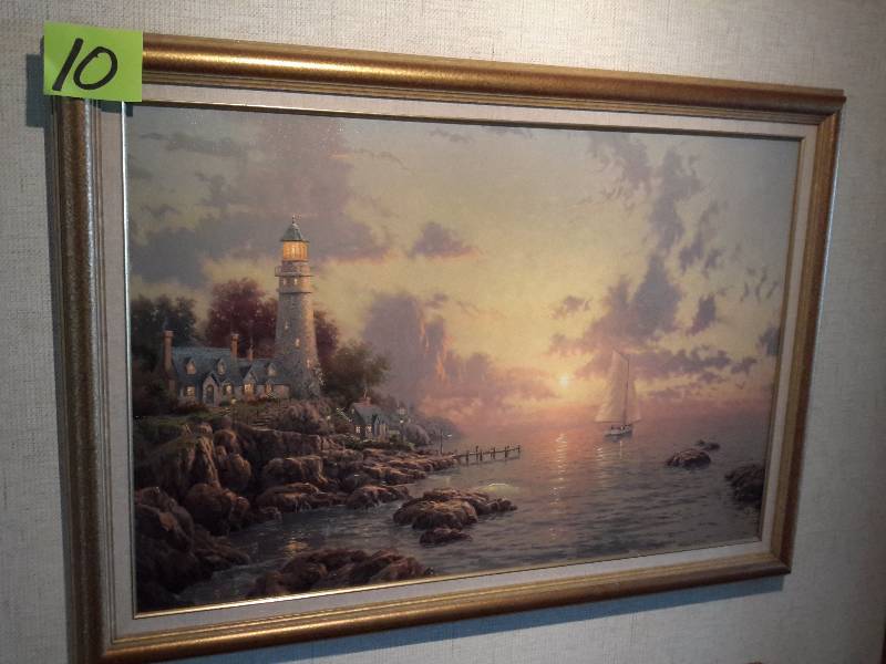lot 10 image: Sea of Tranquility by Thomas Kincaid