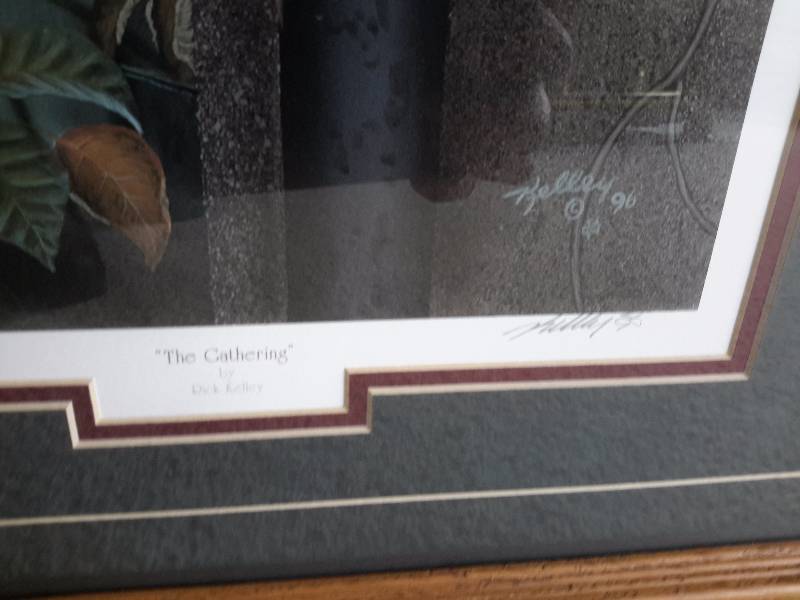 lot 12 image: Signed Print.. Gathering