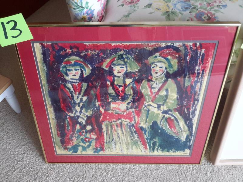 lot 13 image: Original BATIK 3 Sisters  By Mary Ann..