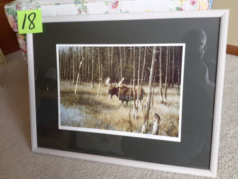lot 18 image: 1988 Minnesota Conservation Federation Stamp.. Monarch of the North MOOSE