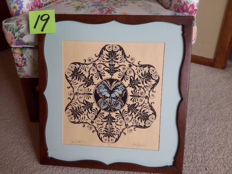 lot 19 image: Silk Screen Tint  Ltd Edition.. Poor Butterfly.. 47 of 59