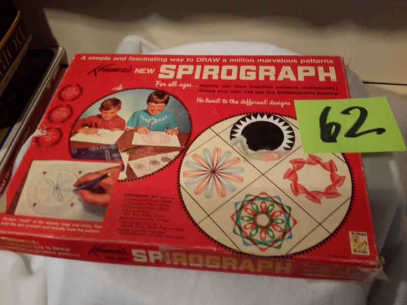 lot 62 image: Spirograph.. Original box and looks to be all there