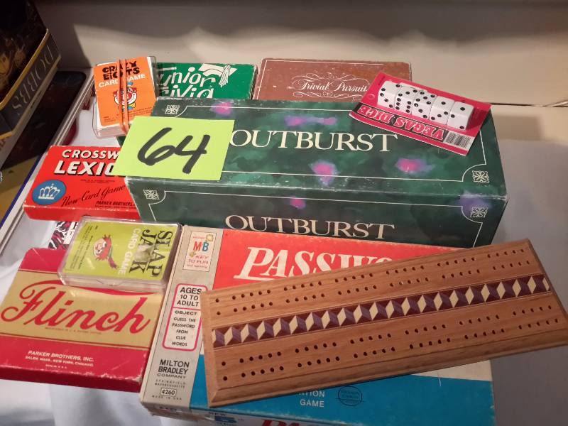 lot 64 image: Vintage Games as pictured