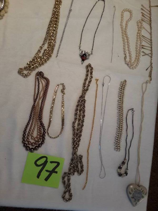 lot 97 image: Necklaces as pictured