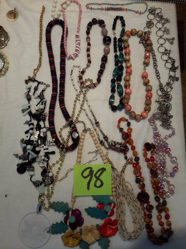 lot 98 image: Necklaces as pictured