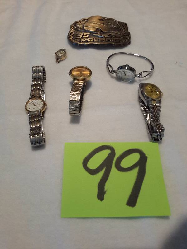 lot 99 image: Vintage Watches.  Untested  POLARIS Belt Buckle