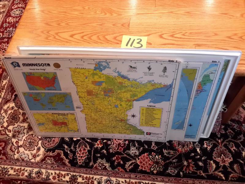 lot 113 image: Laminated Maps.. MULTIPLES