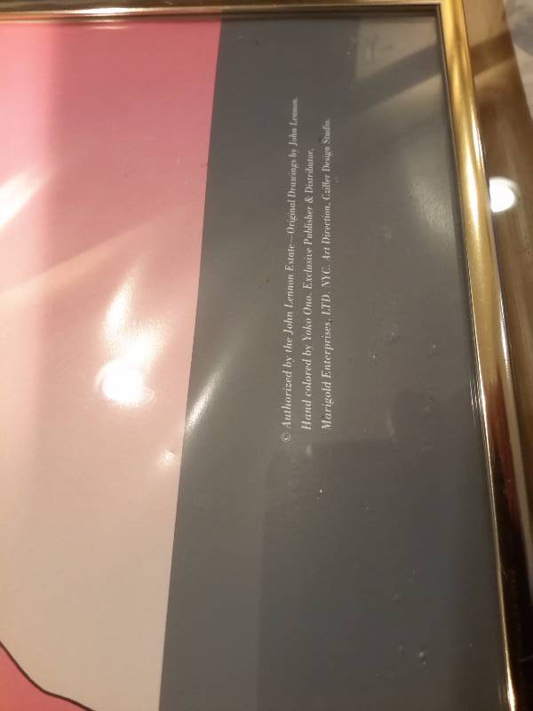 lot 40A image: John Lennon Poster.. 28in x 22 in