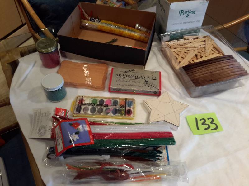 lot 133 image: Lot of Craft Supplies as pictured
