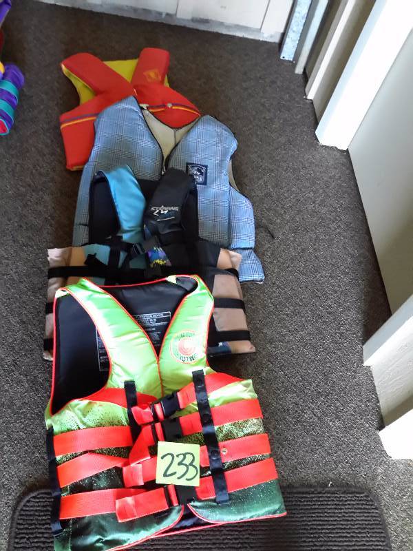 lot 233 image: 4 adult Life Jackets