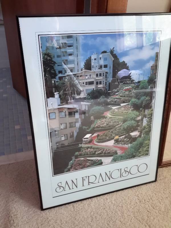 lot 21A image: 2 Frames San Francisco Posters and Nicely framed picture