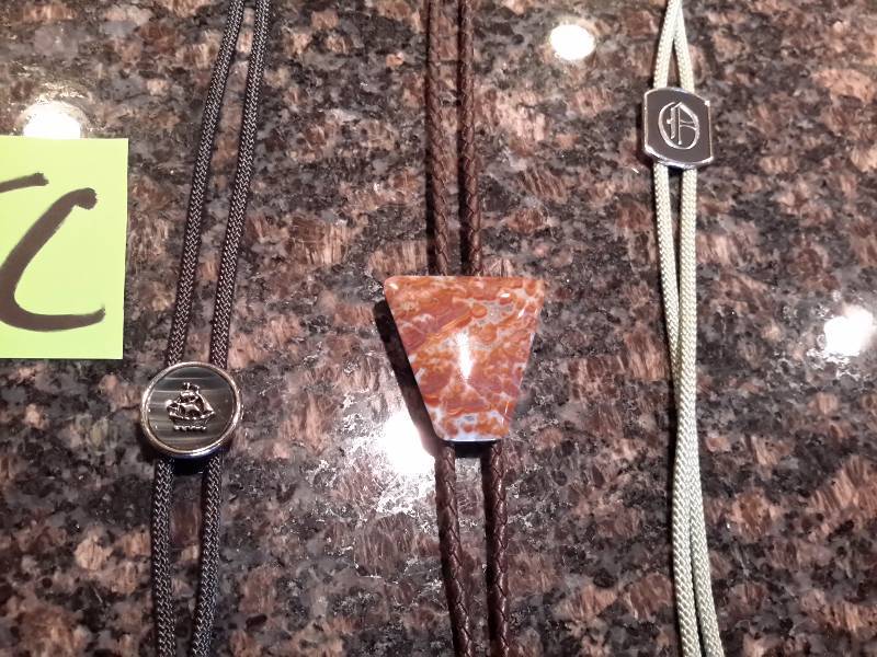 lot 175C image: 3 Bolo Ties