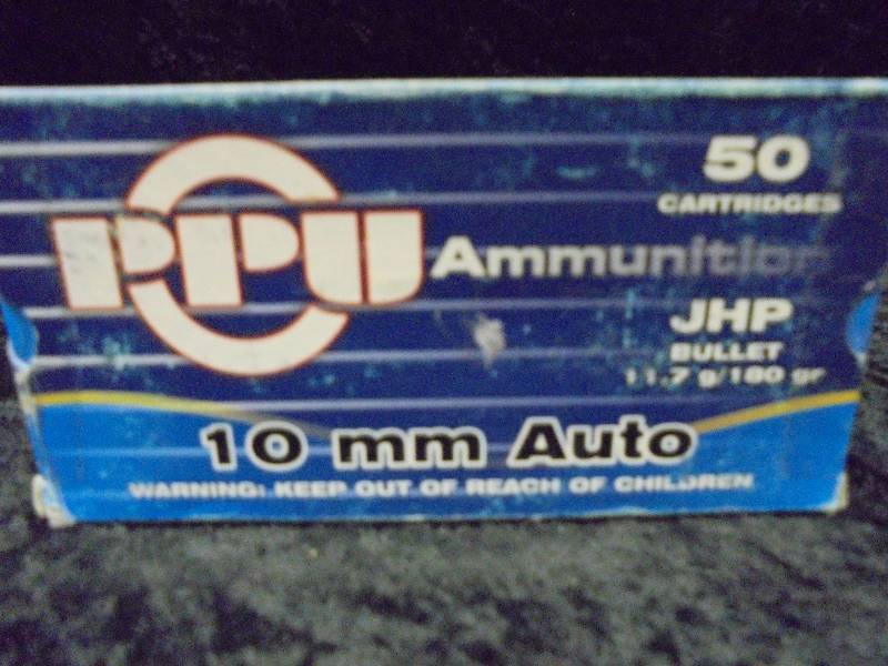 lot 26 image: JHP 10mm Auto, Jacketed Hollow Point, 180 grain, 50ct