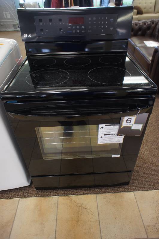lot 10 image: LG Electric Stove- Model # (LRE3083SB)