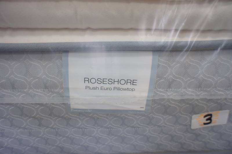 Sealy Posturepedic Roseshore Plush Euro Pillowtop Queen Size Mattress