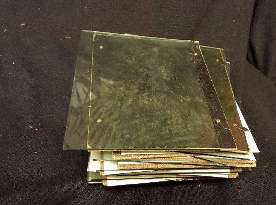 Lot of fourteen 5x7 glass and back for frames