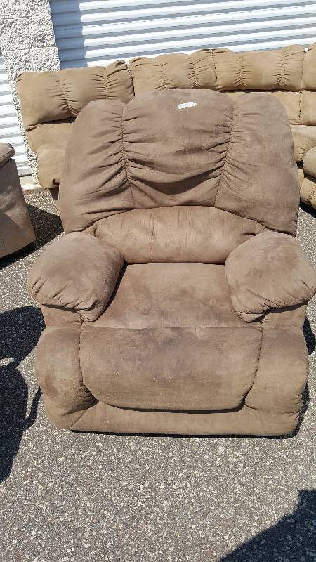 Brown Plush Recliner