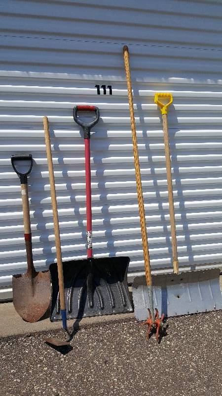 lot of five shed tools