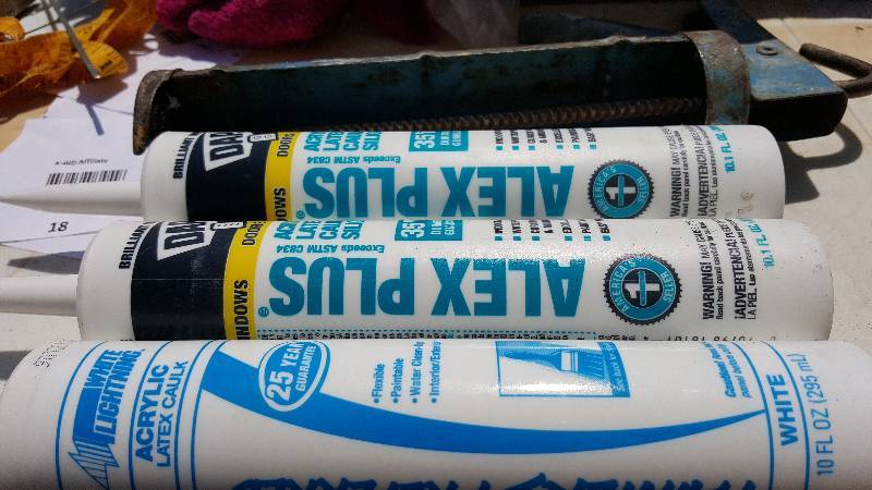 3 sets of caulk with gun