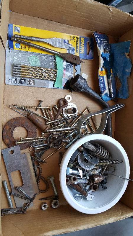 Lot of drill bits and screws