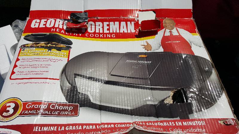 New George Foreman Grand champ family grill