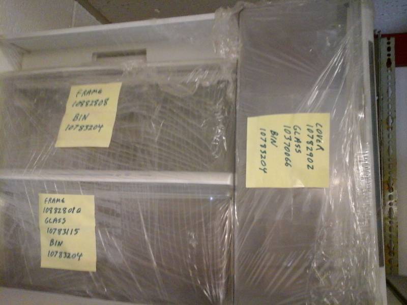 lot 341 image: Refrigerator Drawers and Shelves
