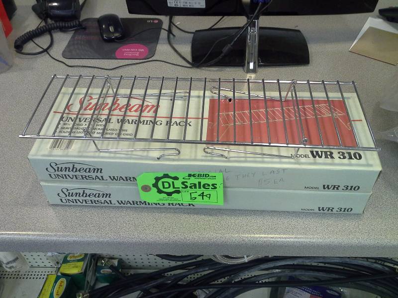 lot 549 image: Sunbeam Universal Warming Racks
