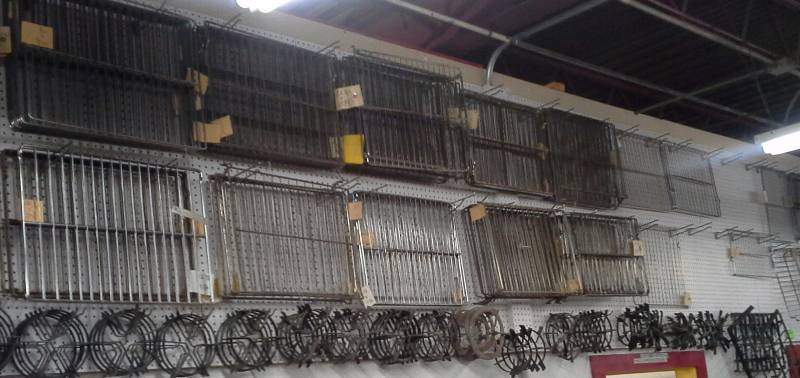 lot 597 image: Oven Racks and Gas stove burner grates