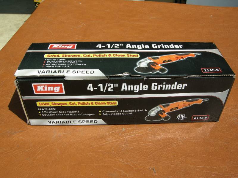 King 4-12 Angle Grinder