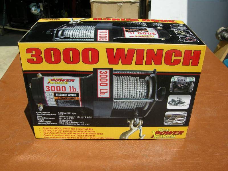 3000lb Power Winch
